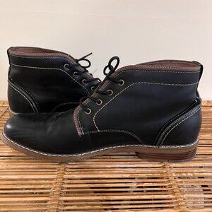 HAWKER RYE Frausen Contrast Stitch Chukka Boots Black 12